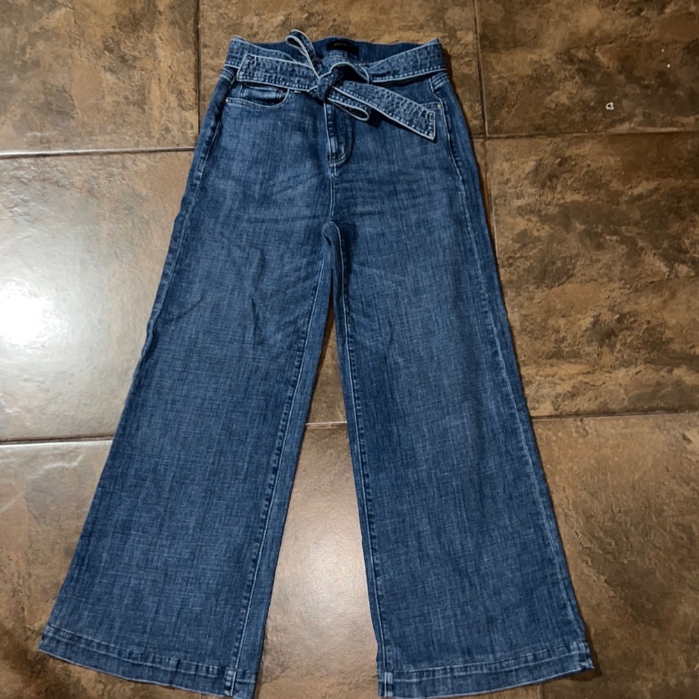 Ann Taylor Wide Leg Blue Jean Size 0